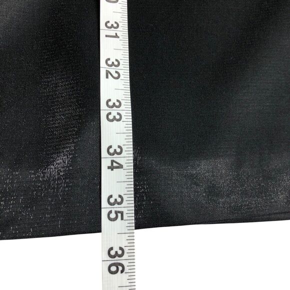 Vintage Harve Benard Skirt Womens 8 Black Shimmer Maxi Chiffon Gothic Witch 90s - Picture 13 of 16